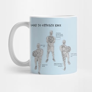 Hand to Opposite Knee Mug